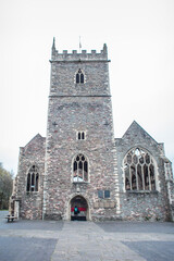 St Peter's Church, Castle Park, Bristol. The church was destroyed in a bombing raid on 24 November 1940.