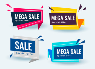 mega sale and promotional banner design template