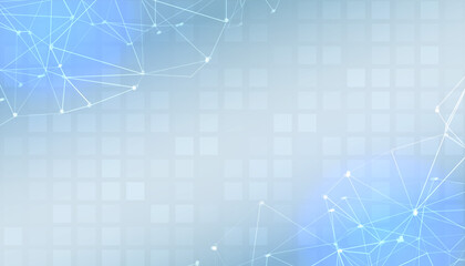 blue digital presentation banner with text space