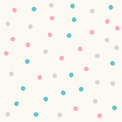 pastel color polka dots pattern background design