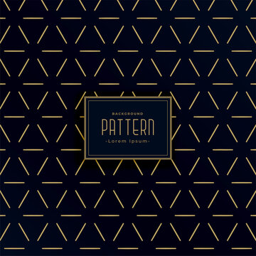 Vintage Style Black And Gold Geometric Line Patterns