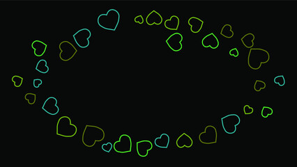 Hearts Background. Love style. Confetti texture. Romantic print.
