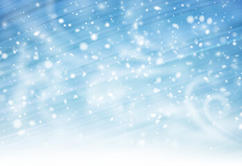 Winter blue brush strokes background.