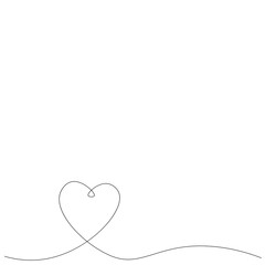 Heart love background, vector illustration