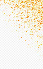 Yellow Sparkle Golden Transparent Background. 