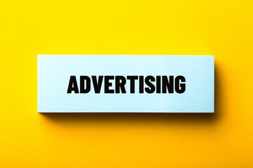 Close Up Shot Of Advertising Concept