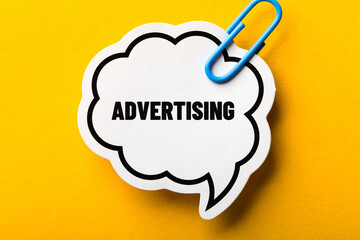 Close Up Shot Of Advertising Concept