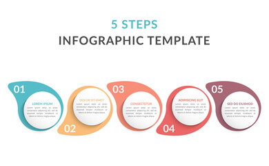 Infographic Template with 5 Steps