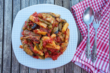 Turkish style mixed vegetable fried (Karisik Kizartma)