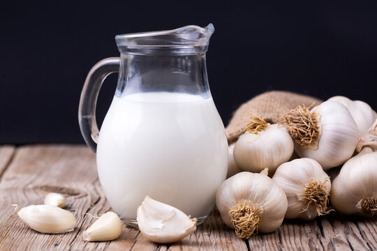 Garlic and garlic milk