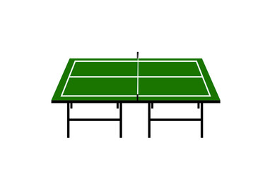 卓球台を横から見て