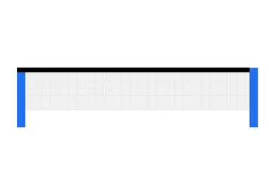 卓球のネットを正面から見た図