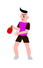 卓球選手のペンフォルダー持ち