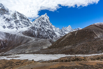 View on the way to Everest base camp. Nepal
