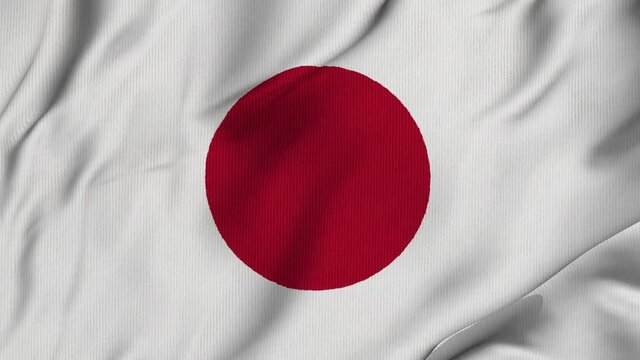 Japanese cloth/canvas waving flag in loop
