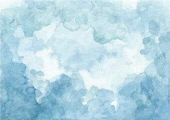 Abstract blue watercolor texture background