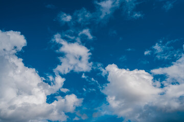 Naklejka na ściany i meble Blue sky and clouds with copy space
