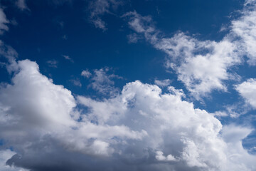 Fototapeta na wymiar Blue sky and clouds with copy space