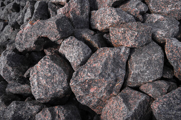 Background of stones, texture of big boulders