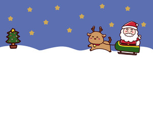 クリスマスの夜　コピースペース