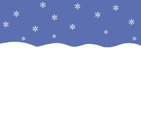 雪の降る夜の背景　コピースペース