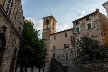 church of san michele arcangelo in the town of stroncone