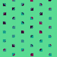 Abstract Color Halftone Dots generative art background illustration