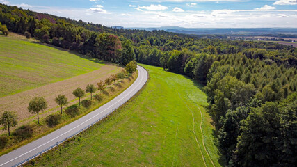 Strasse in der sächsischen Schweiz