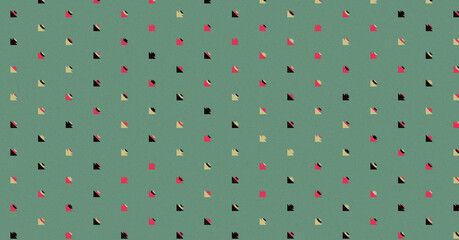 Abstract Color Halftone Dots generative art background illustration