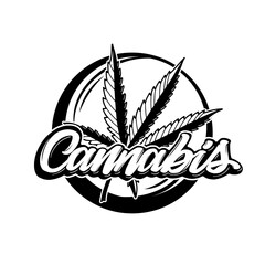 Cannabis littering for ads, logo, banners or shop signboard