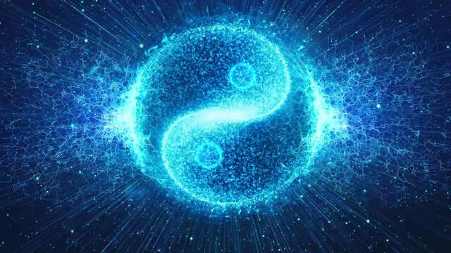 YING YANG SYMBOL VIDEO BACKGROUND