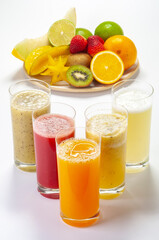suco de frutas naturais frescas