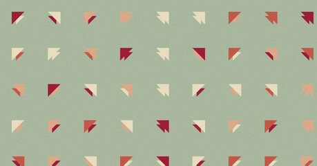 Abstract Color Halftone Dots generative art background illustration