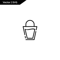 Firefighter equipment icon with cute outline style. Minimalist and elegant. Pure vector.