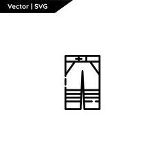 Firefighter equipment icon with cute outline style. Minimalist and elegant. Pure vector.