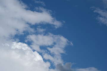  Blue sky with clouds, background