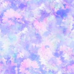 Lilac And Pink Tie Dye Print 