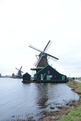 dutch windmill in the country