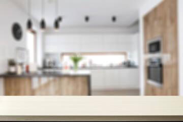 Desk of free space and window 