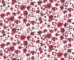 seamless flowers pattern, floral print.