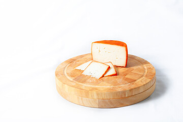 A portion of the tasty Spanish goat cheese with paprika