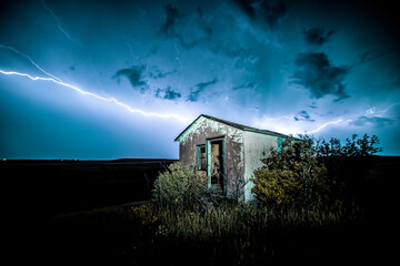 Abandoned Shack in a Thunderstorm