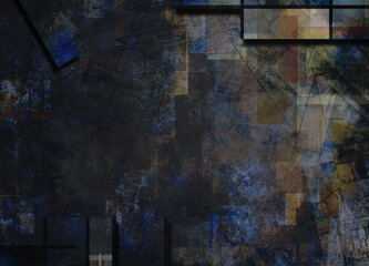 Muted Abstract Background. 3D rendering