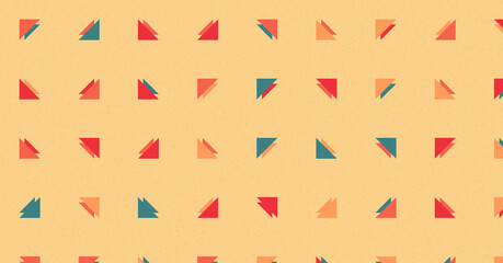 Abstract Color Halftone Dots generative art background illustration