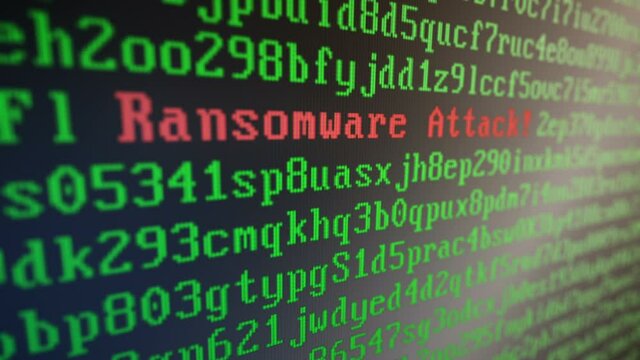 random letters and numbers ransomware attack