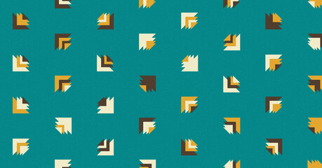 Abstract Color Halftone Dots generative art background illustration