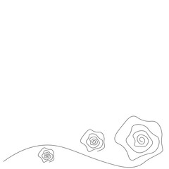 Rose flower background vector illustration