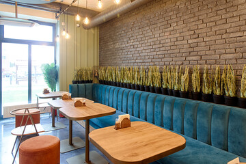 Interior of a restaurant, modern design