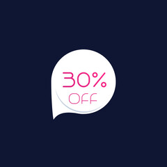 Discount sticker vector