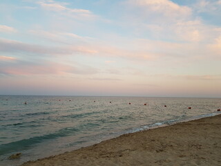 sunset on the beach